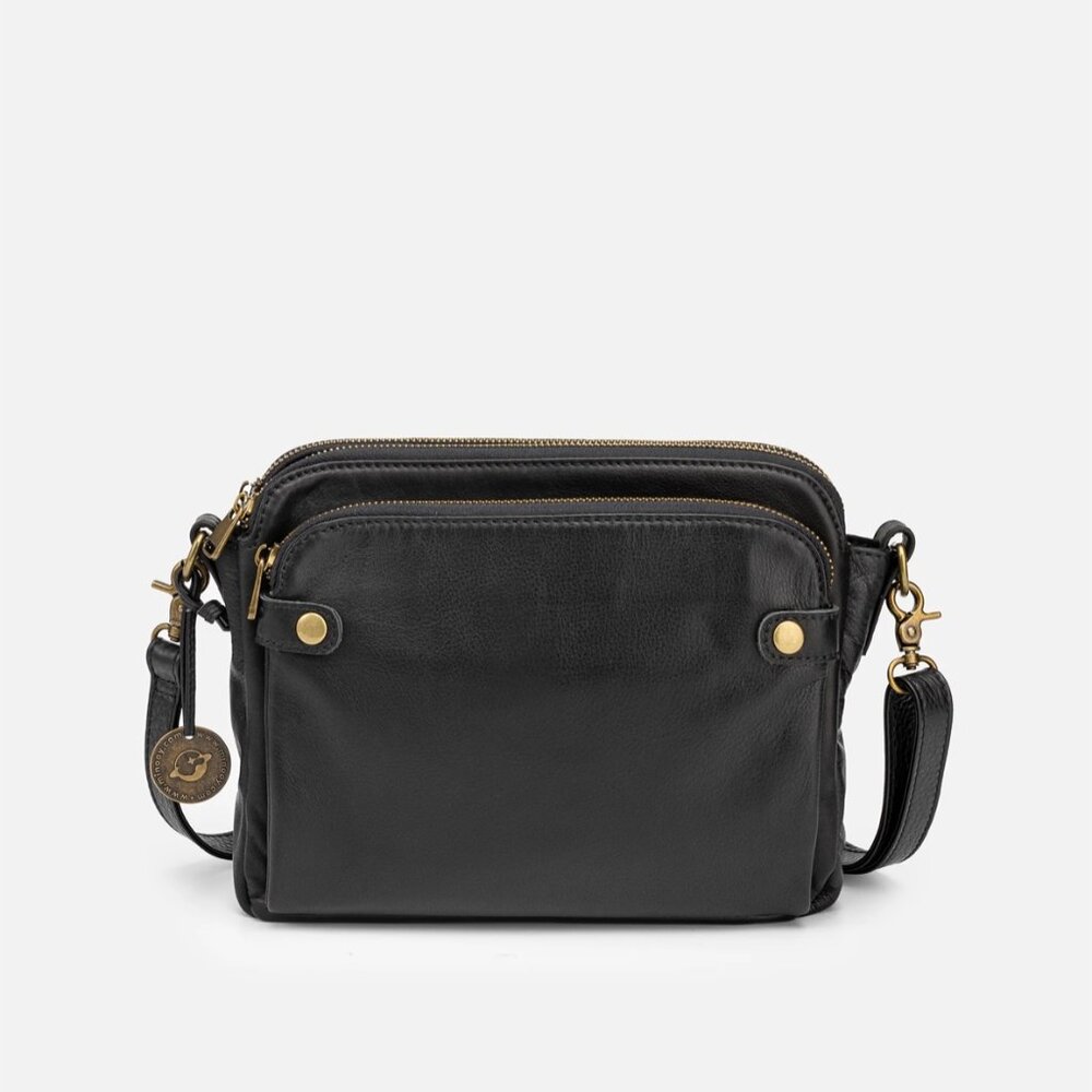 Minooy Bali Three-Layer Leather Crossbody Bag